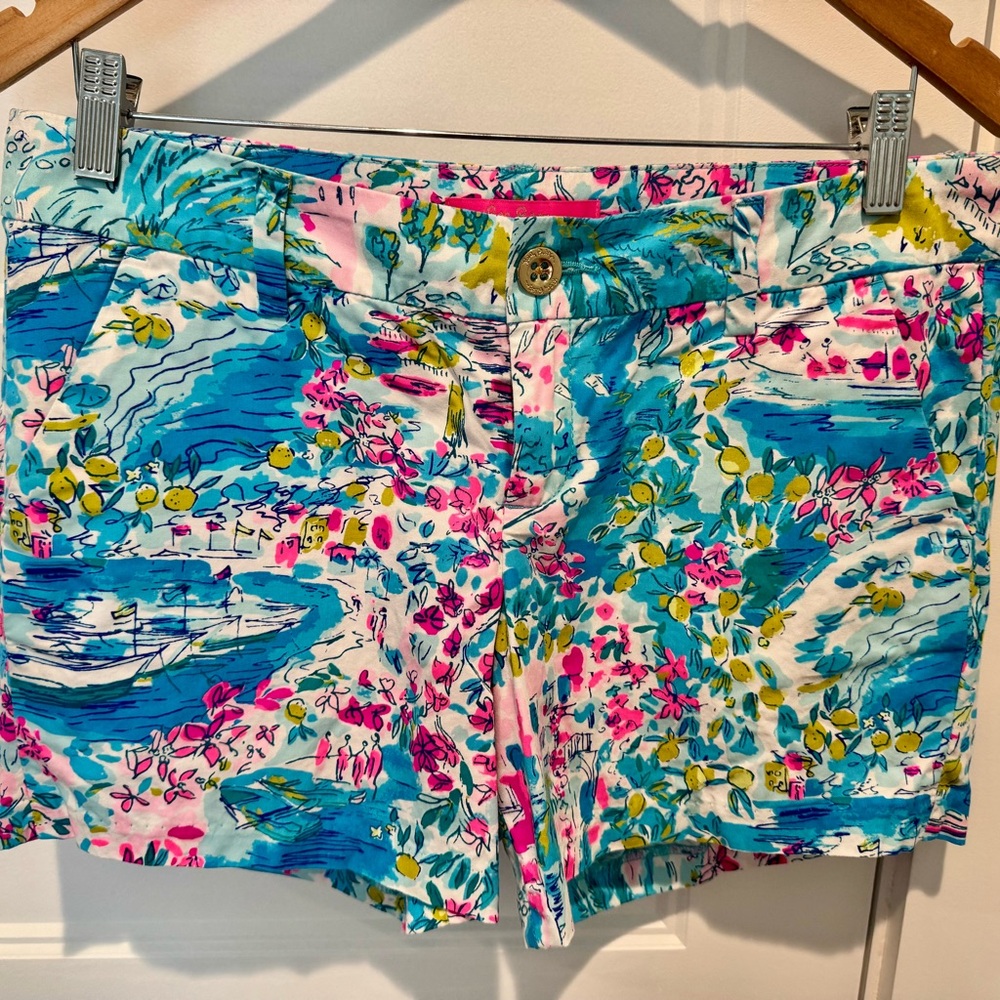 Lilly Pulitzer Postcards from Positano Shorts Size 6